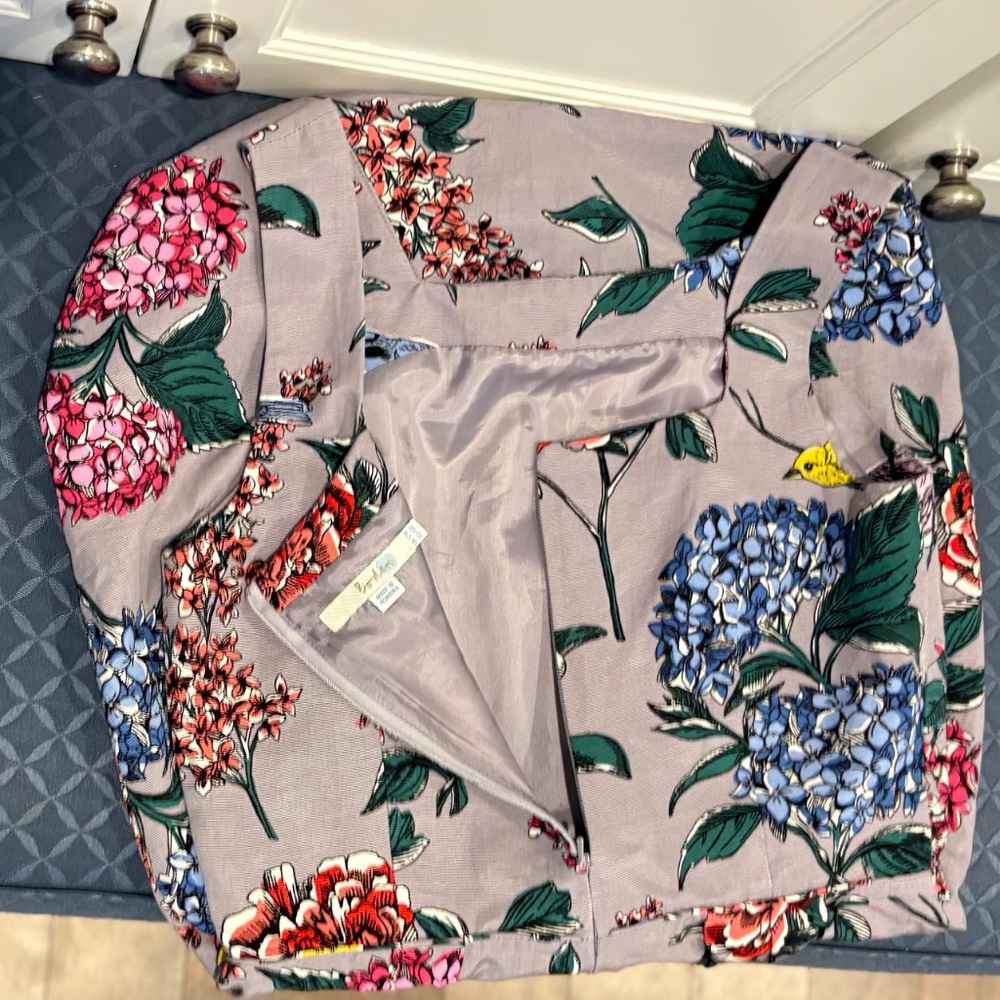 Boden Size 8 Spring Floral Bird Dress - Picture 3 of 4